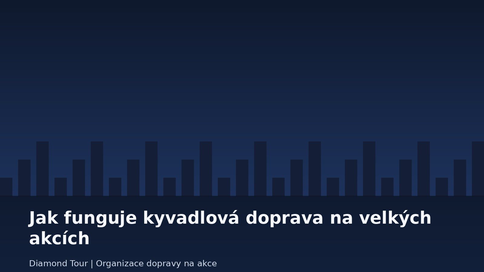 Jak funguje kyvadlová doprava na velkých akcích